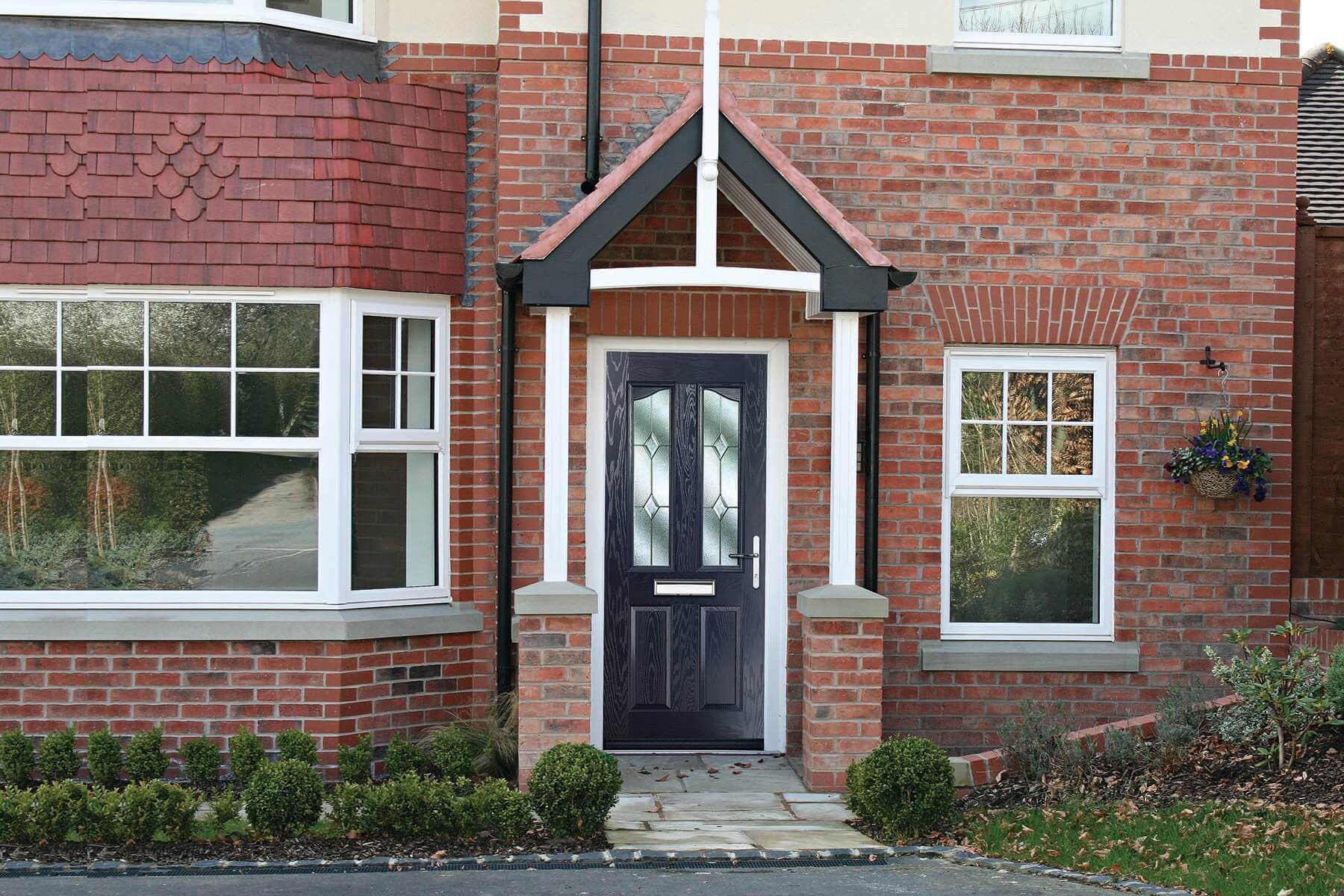 Black front door