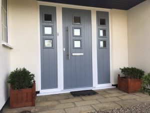 Grey composite door