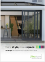 A screenshot of the Ultraframe Brochure catalog.