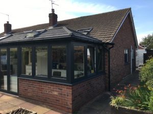 Anthracite grey conservatory